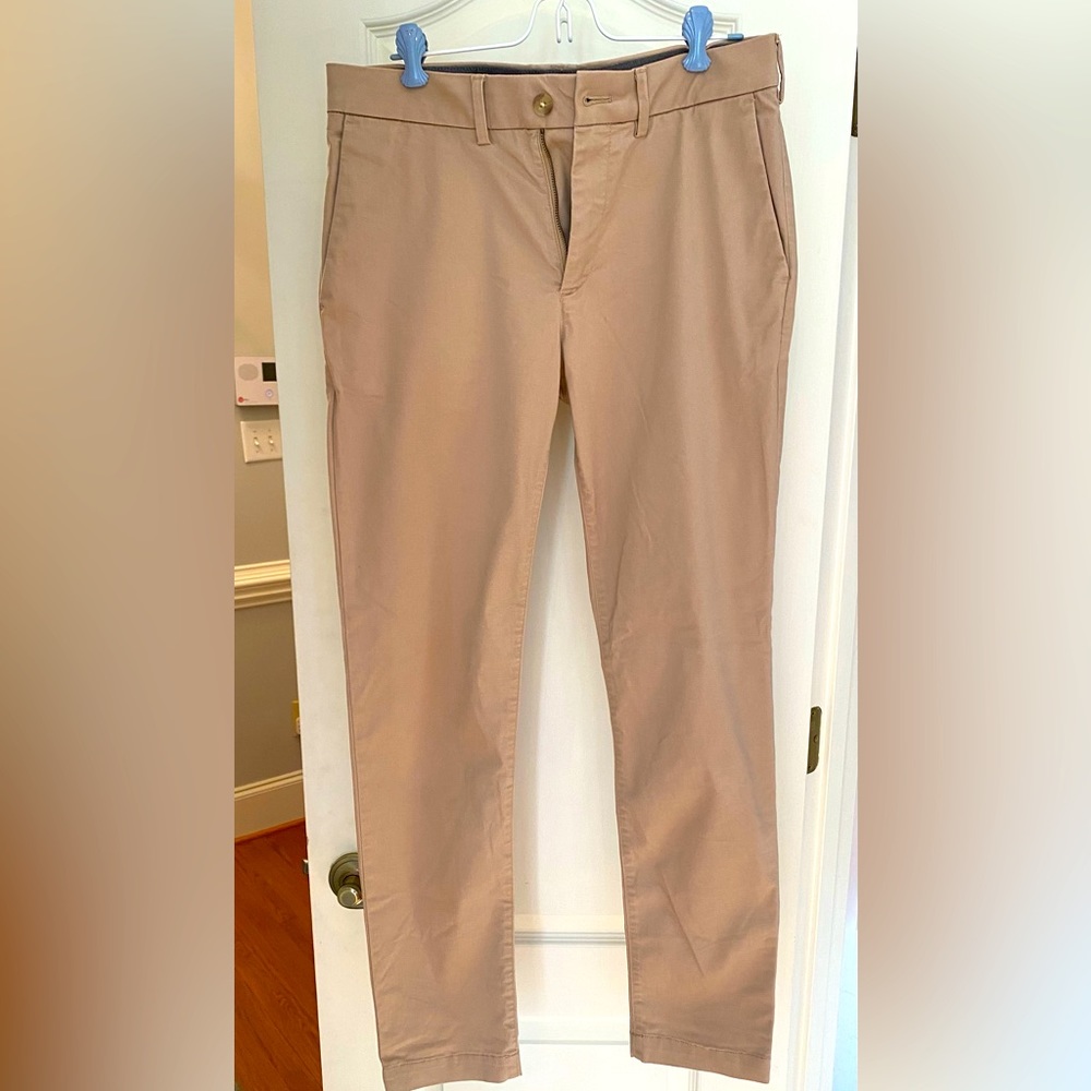 Men’s Express Hyper stretch skinny Khaki pants, 30x32